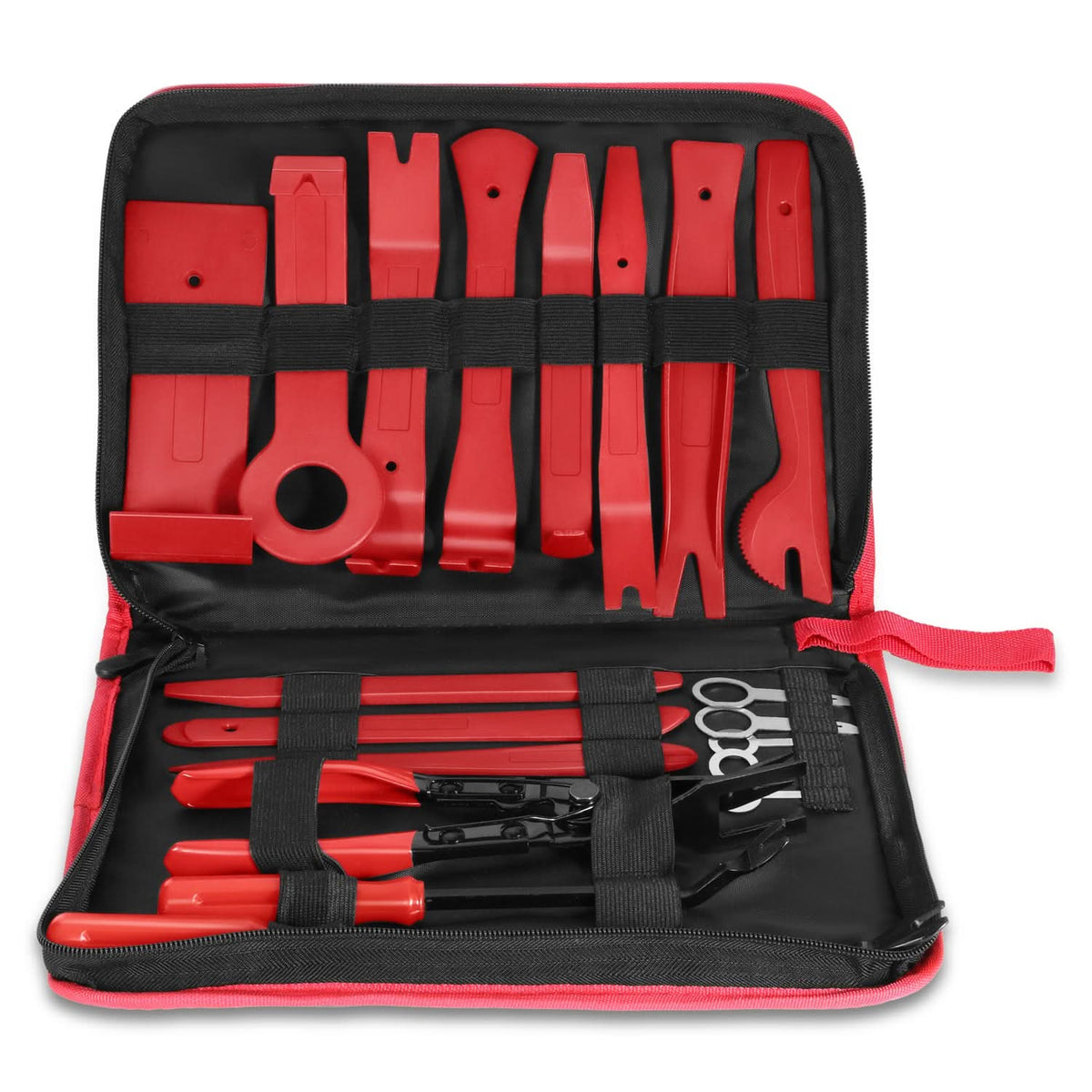 Trim Panel Scraper Tools - 19 Piece Set - Red