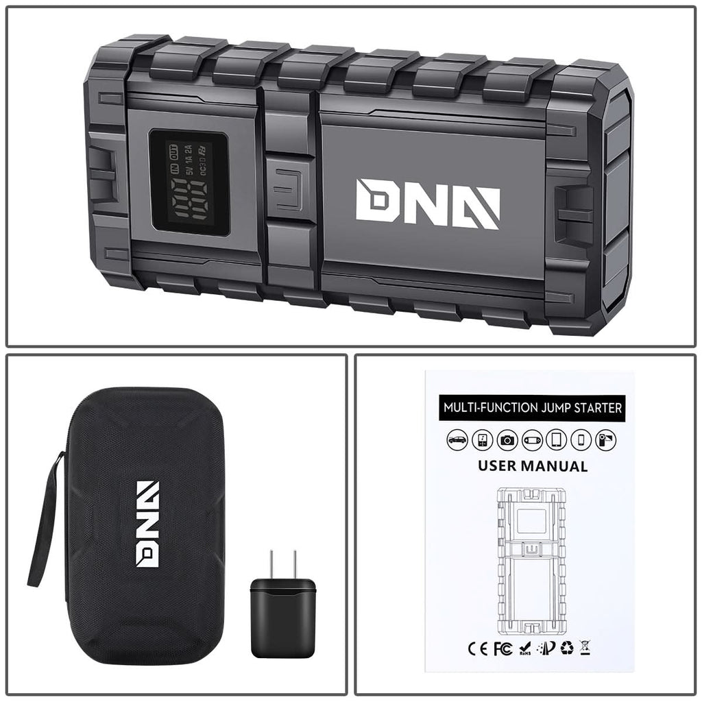 16000mAh Multi-Function Jump Starter - Black