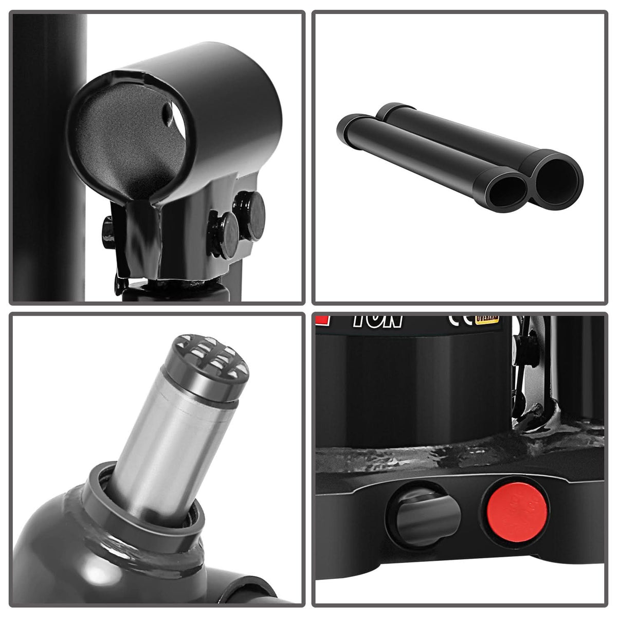 4 Ton Automotive Welded Bottle Jack - Black