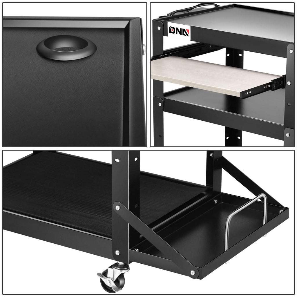AV Cart Steel 24x18x31 Inch Automotive Utility Cart