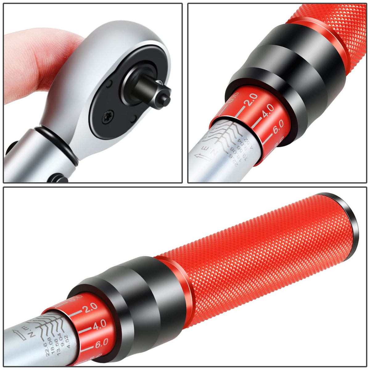 1/4" 5-25 Nm Torque Wrench Set with 200 Inch Pounds