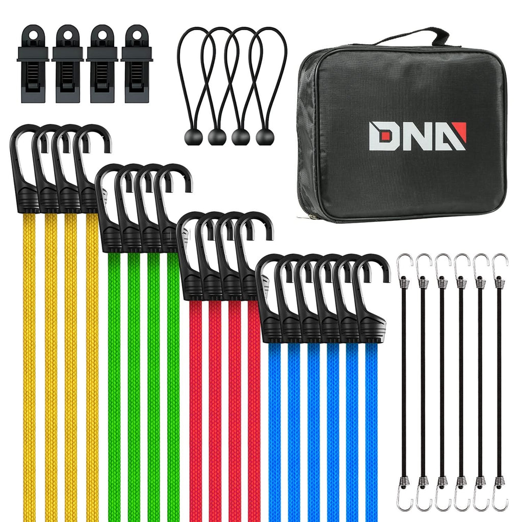 Bungee Cords Assorted Set with Zipper Storage Bag