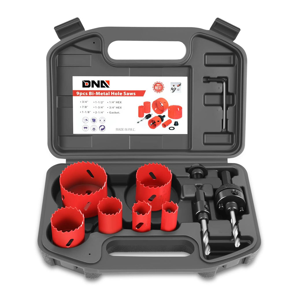 9-Piece Bi-Metal Hole Saw Set