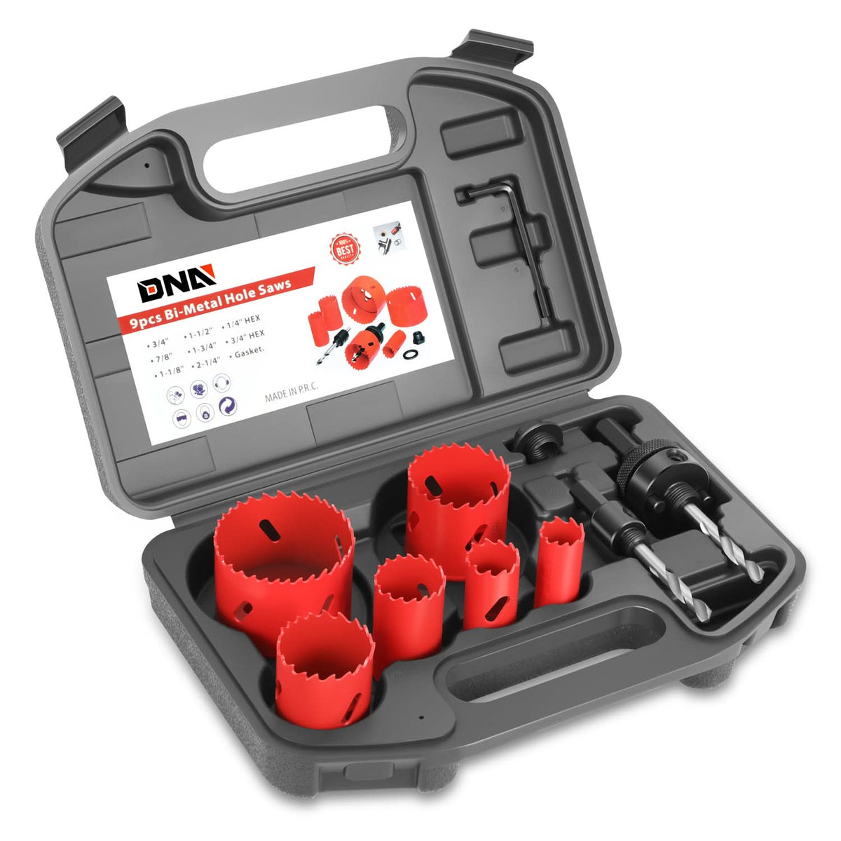 13-Piece Bi-Metal Hole Saw Set