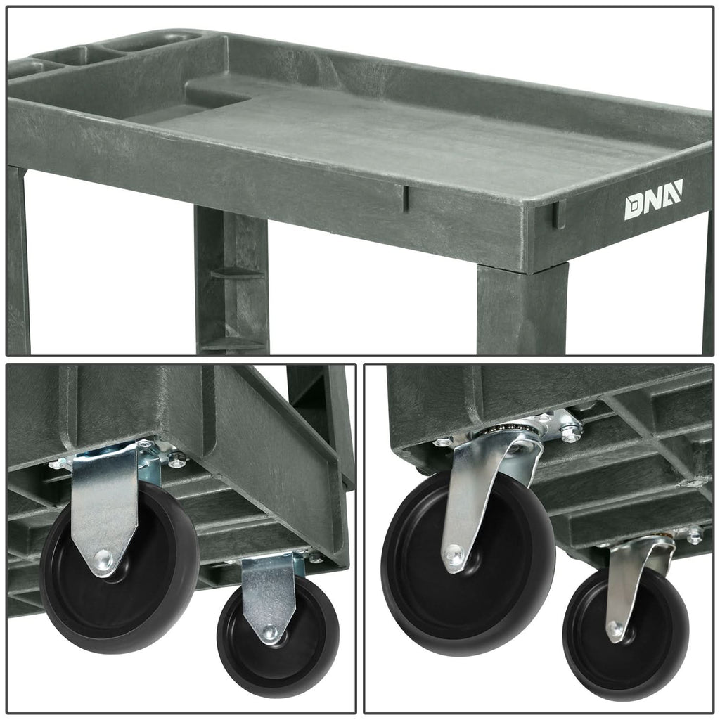 Small Tray Top Cleaning Service Cart (2 Layers)