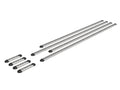 Adjustable bed height for flexible setups

Strong aluminum construction for long-lasting use

Protective anodized coating for extra durability

Floor-to-ceiling design for full coverage

Pre-drilled holes for quick, easy installation

Optional end caps fo