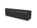 48" Upper Cabinet Black - Black Door