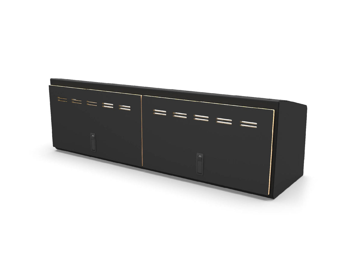 48" Upper Cabinet Black - Black Door
