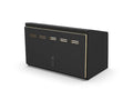 24" Upper Cabinet Black - Black Door
