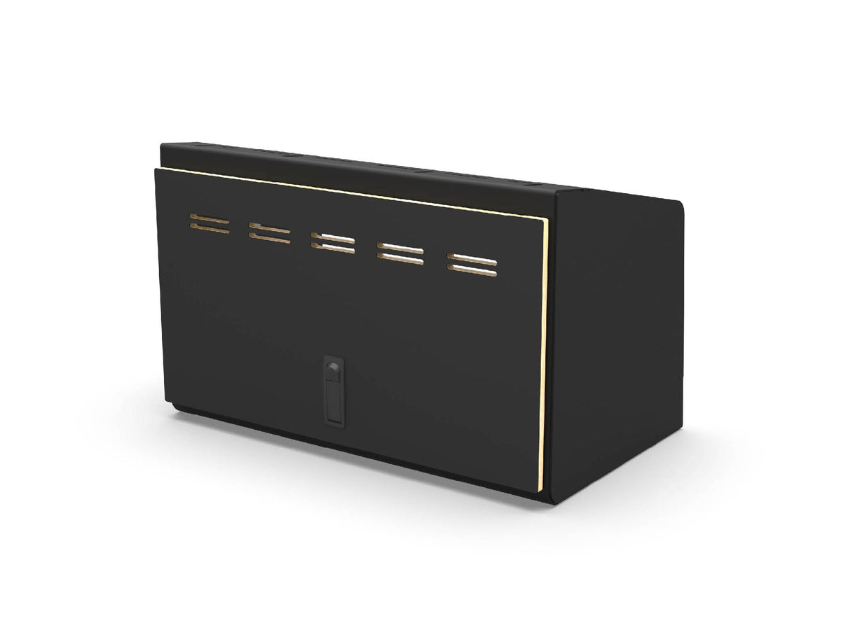 24" Upper Cabinet Black - Black Door