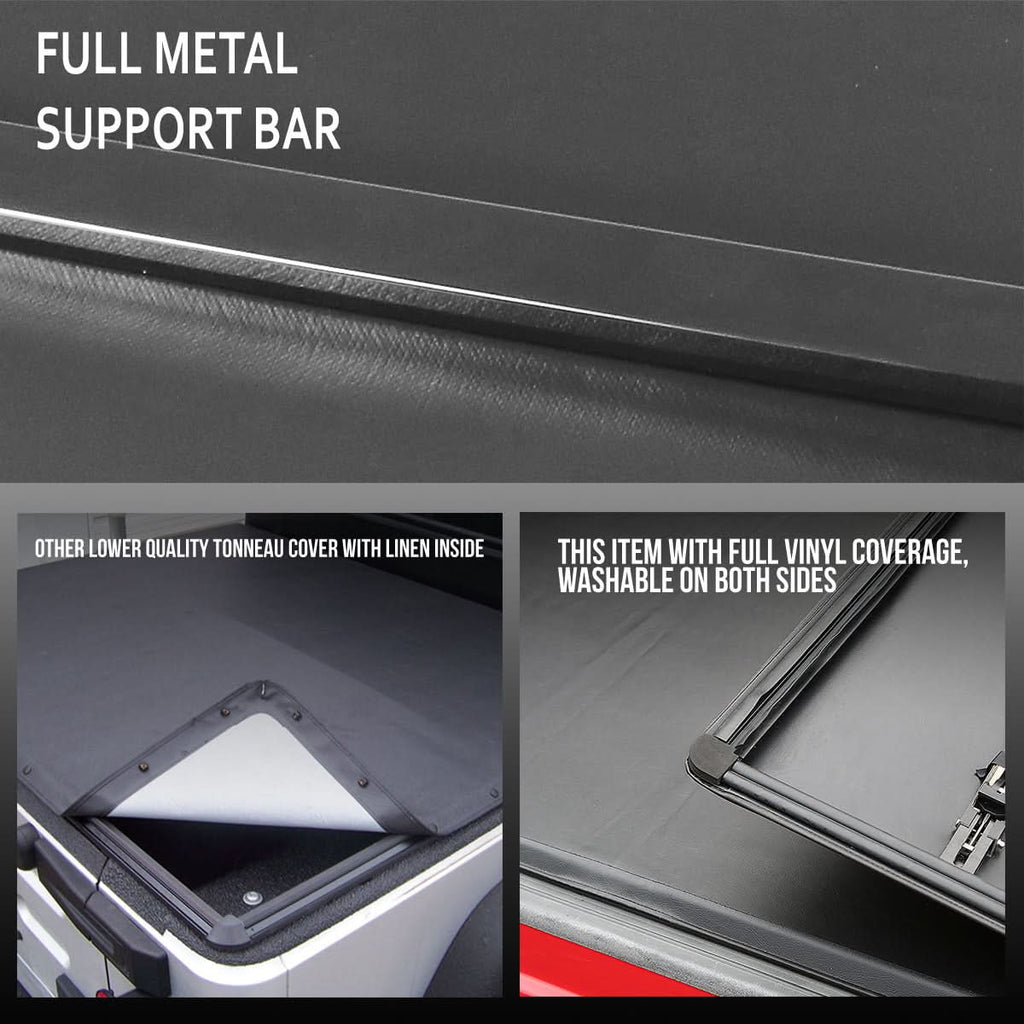 2007-2021 Toyota Tundra Soft Tri-Fold Tonneau Cover 8FT Bed
