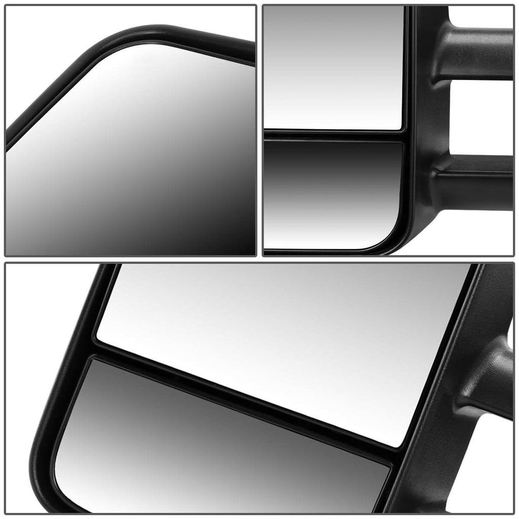 88-02 Chevrolet C/K Manual Towing Mirror - Left Side Black