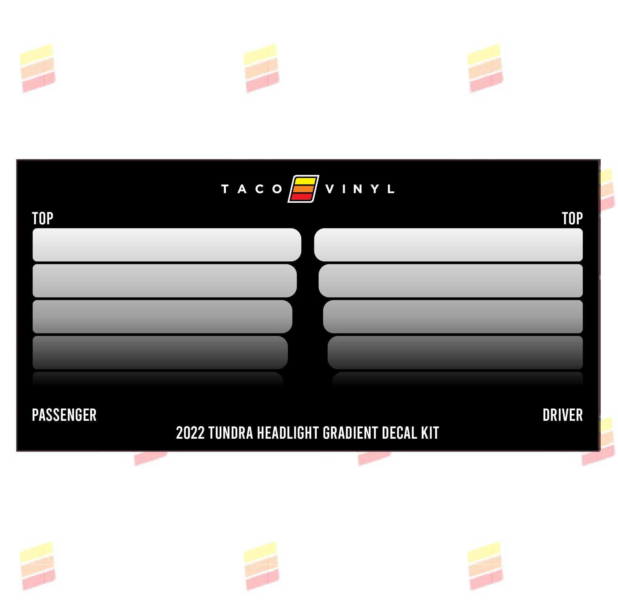 2022+ Tundra Grille Rib Decal
