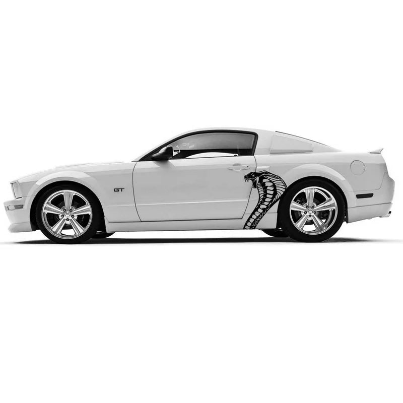 Cobra Snake Head Body Decal 20.5"x26.25" | Vinyl Graphic for Ford Mustang & Cars