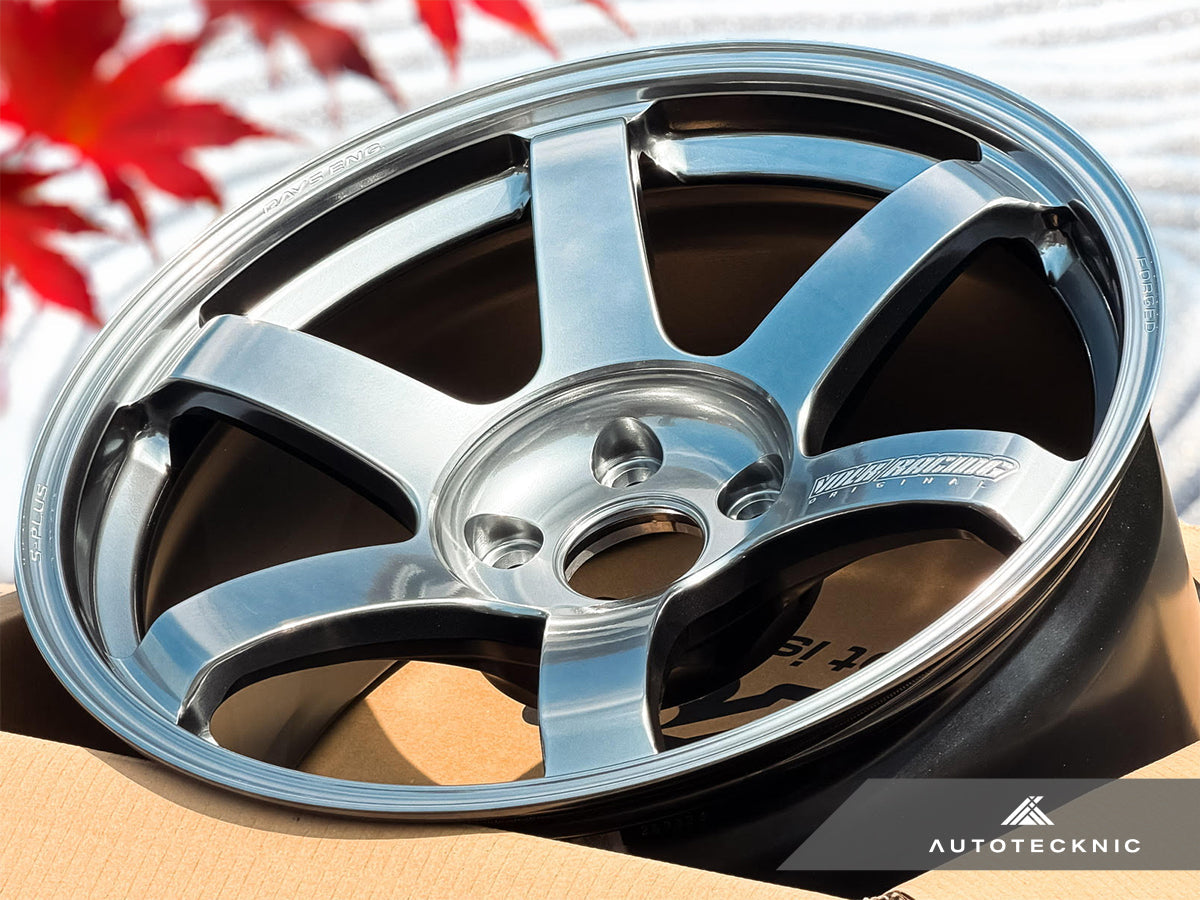 Volk Racing TE37 Saga S-Plus 18x9.5 +22 5x114.3 Shining Light Metal - GR Corolla / EVO (Set of 4)