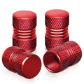 Two Grip Top/Bottom Valve Caps - Red