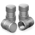 RT 024 Two Grip Top/Bottom Valve Caps - Silver