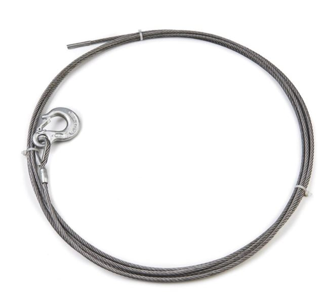 Replacement Steel Winch Rope - 1/4 in x 25 ft, EIPS