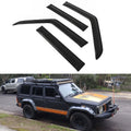 1984-2001 Jeep Cherokee XJ BJ Slim Smoke Window Visors Guard Acrylic