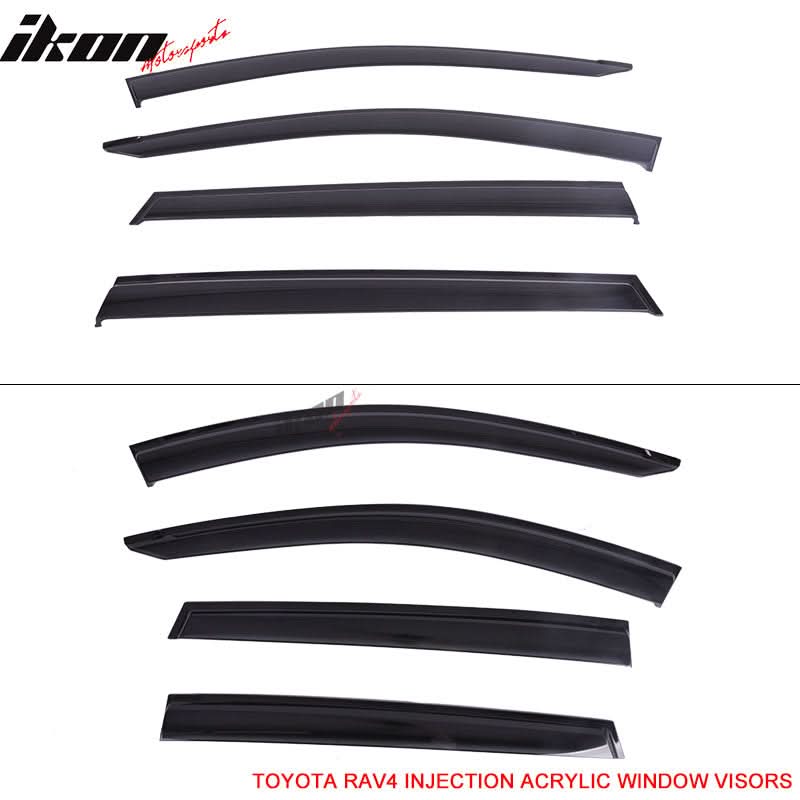 Fits 13-18 Toyota RAV4 Acrylic Window Visors