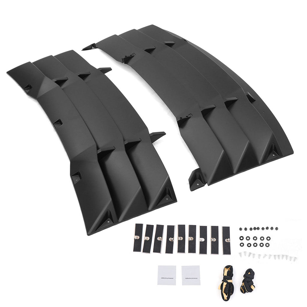 2011-2024 Dodge Charger IKON Window Louver Cover ABS 3PCS