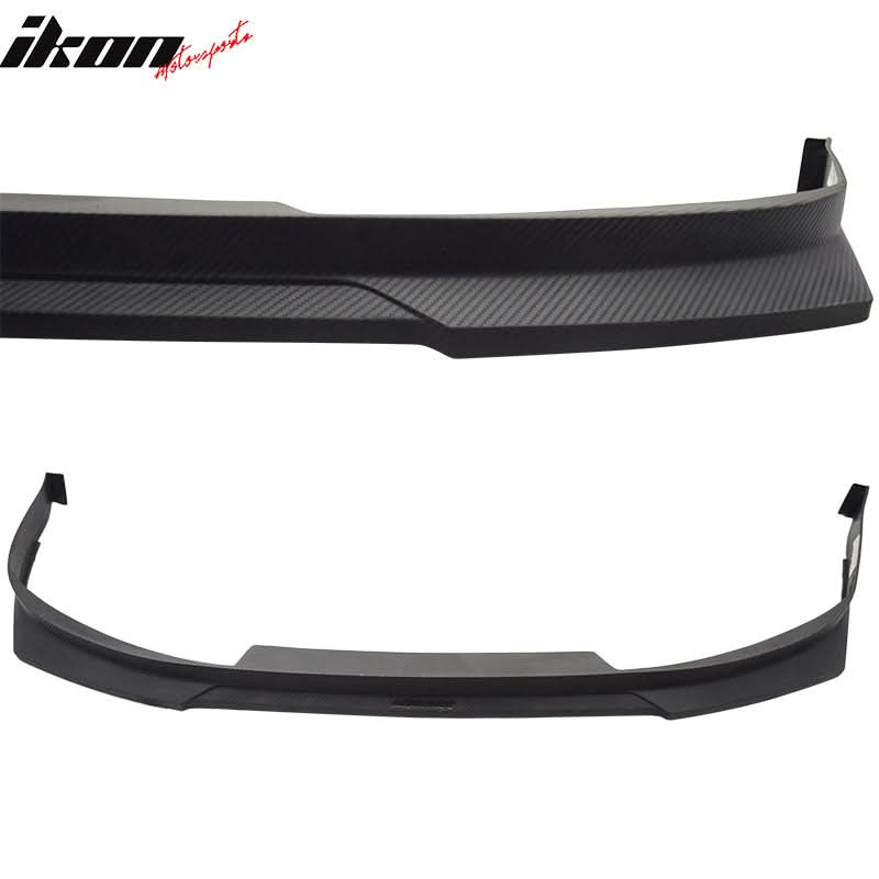 1992-1996 Prelude 2Dr HC1 Carbon Texture Front Bumper Lip Matte Bk PP