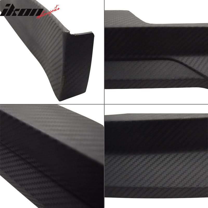 1992-1996 Prelude 2Dr HC1 Carbon Texture Front Bumper Lip Matte Bk PP