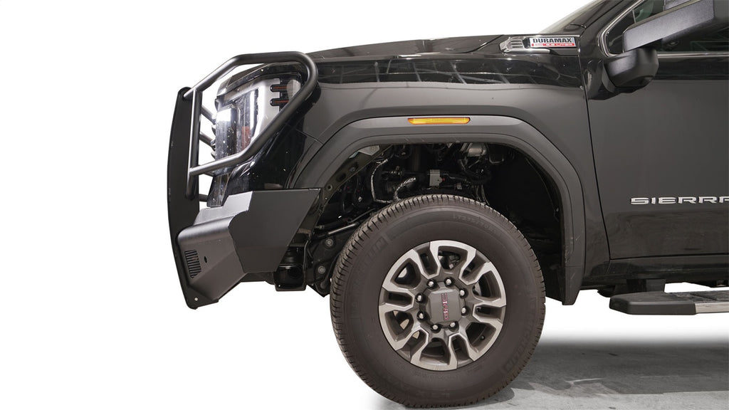 Black Steel Elite Front Bumper • GMC Sierra 2500HD–3500HD