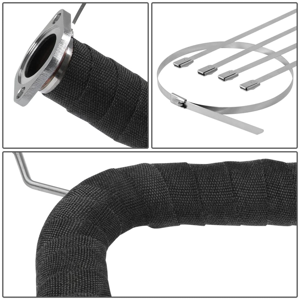 Type-2 Style Exhaust Heat Wrap 2" x 50 Feet Black with Zip Ties