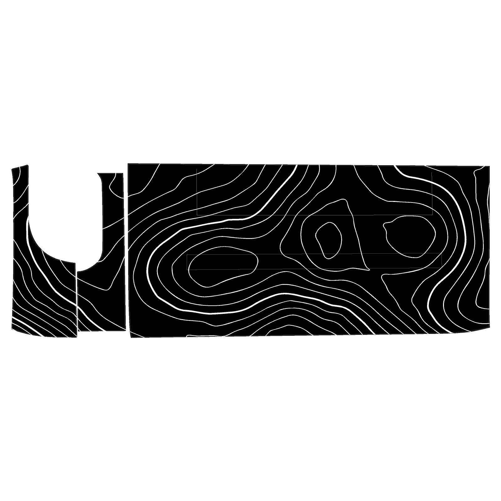 Topo 3 Piece Dash Kit (Printed Series) - 2021+ Bronco