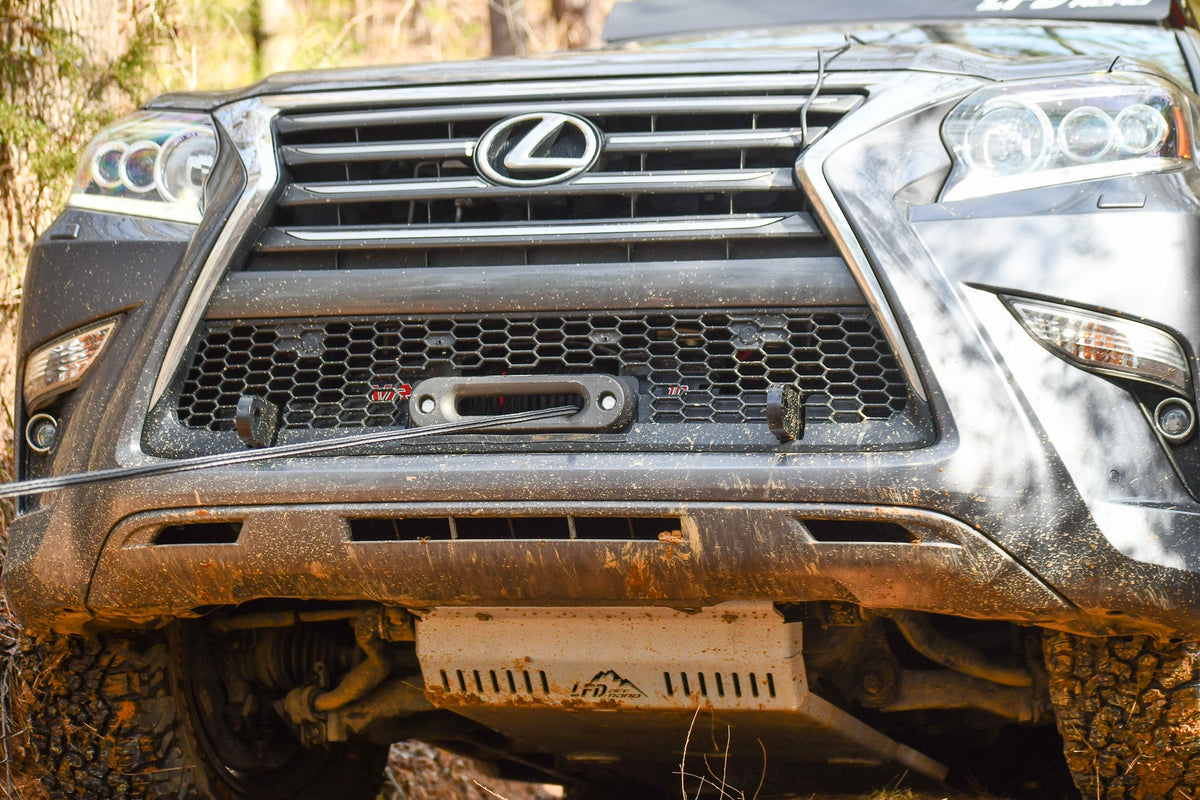 Adjustable Hidden Winch Mount with Recovery Points - GX460