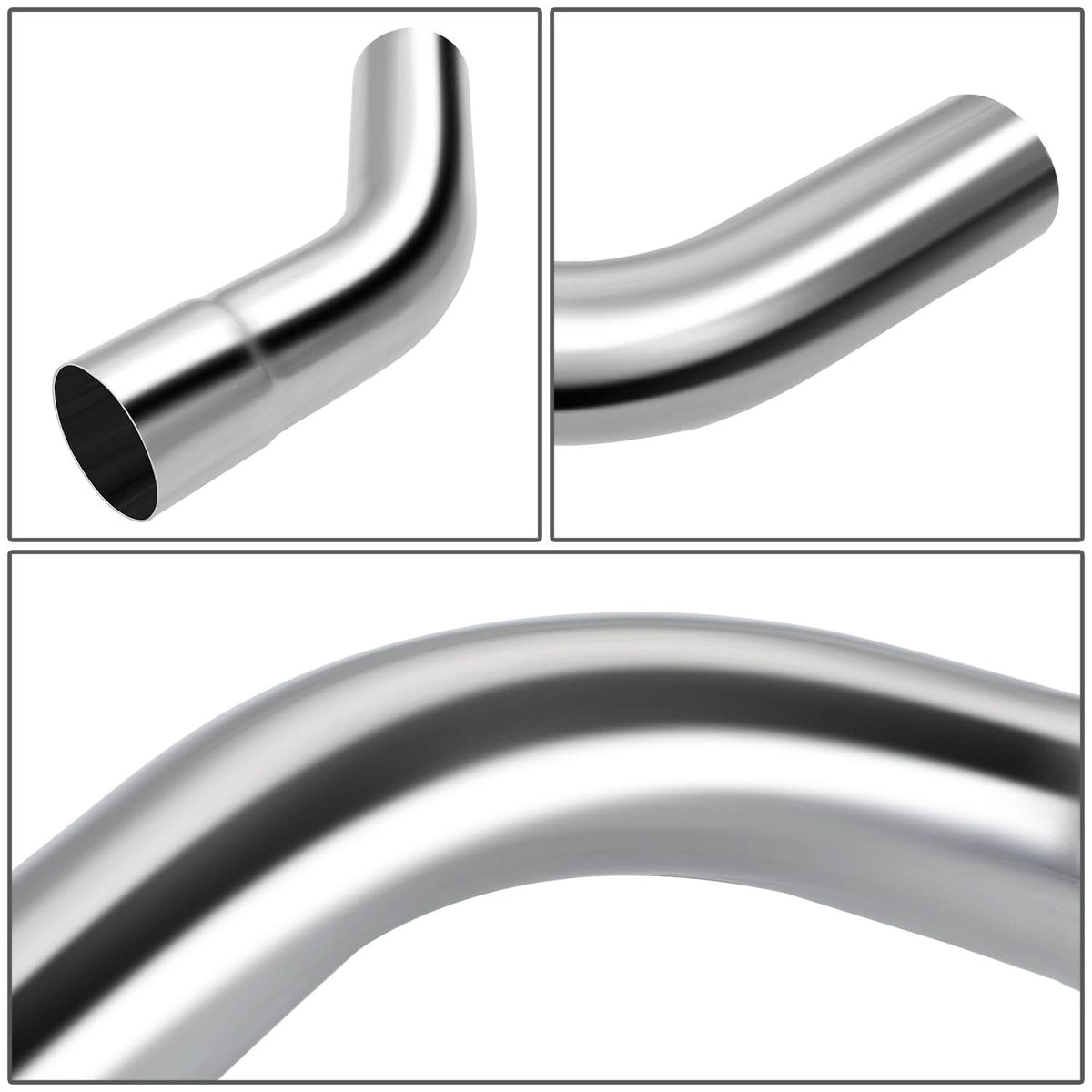 Universal Exhaust Piping Kit - Mild Steel - 3.5" OD - 16 Pieces