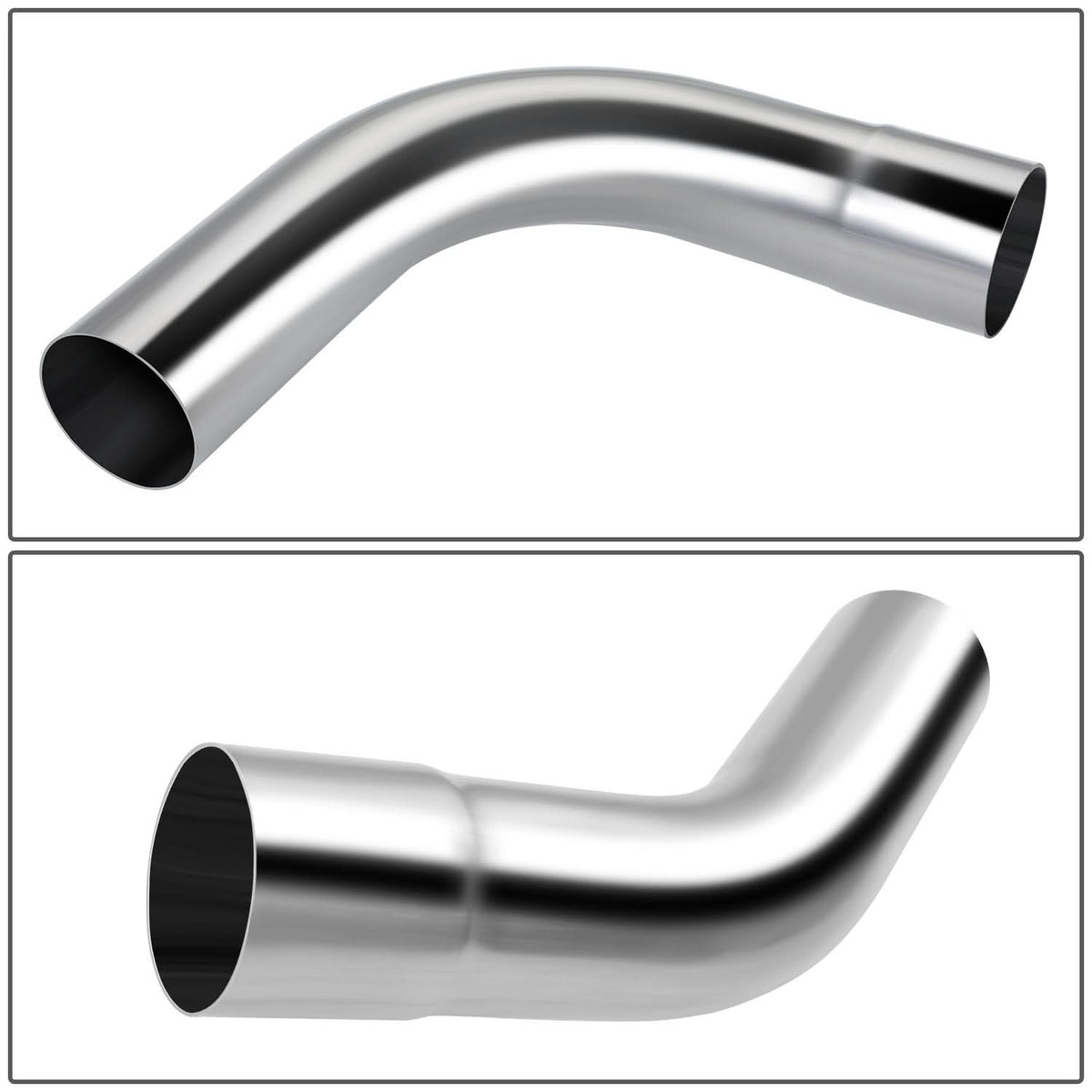 Universal 3.5" Exhaust Piping Kit - Mild Steel - 8 Piece Set