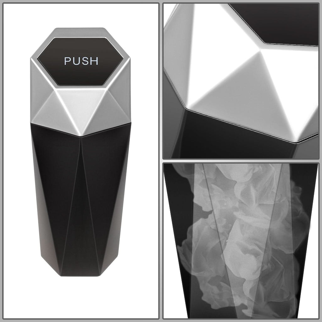 Universal Vehicle-Mounted Garbage Can - Silver