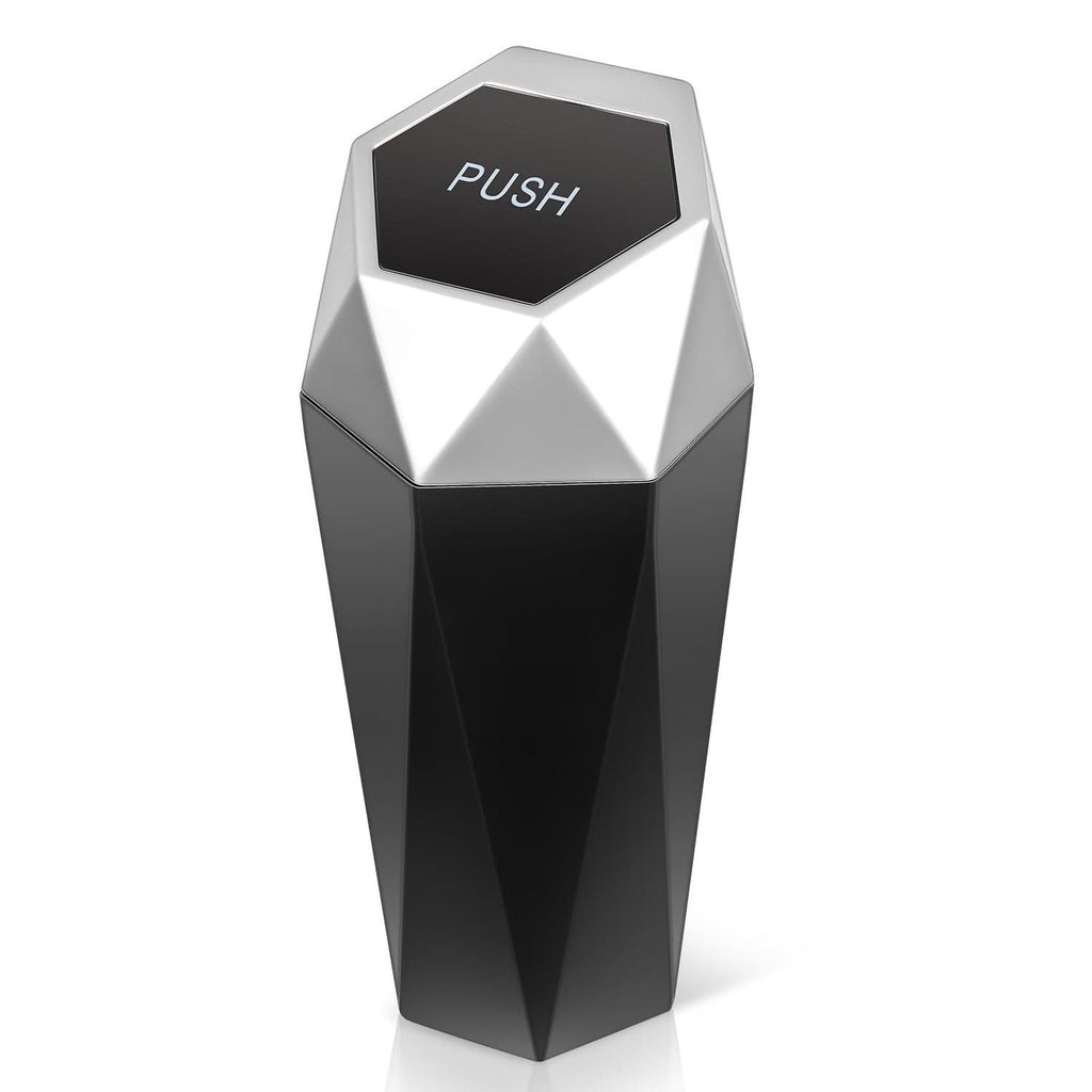 Universal Vehicle-Mounted Garbage Can - Silver