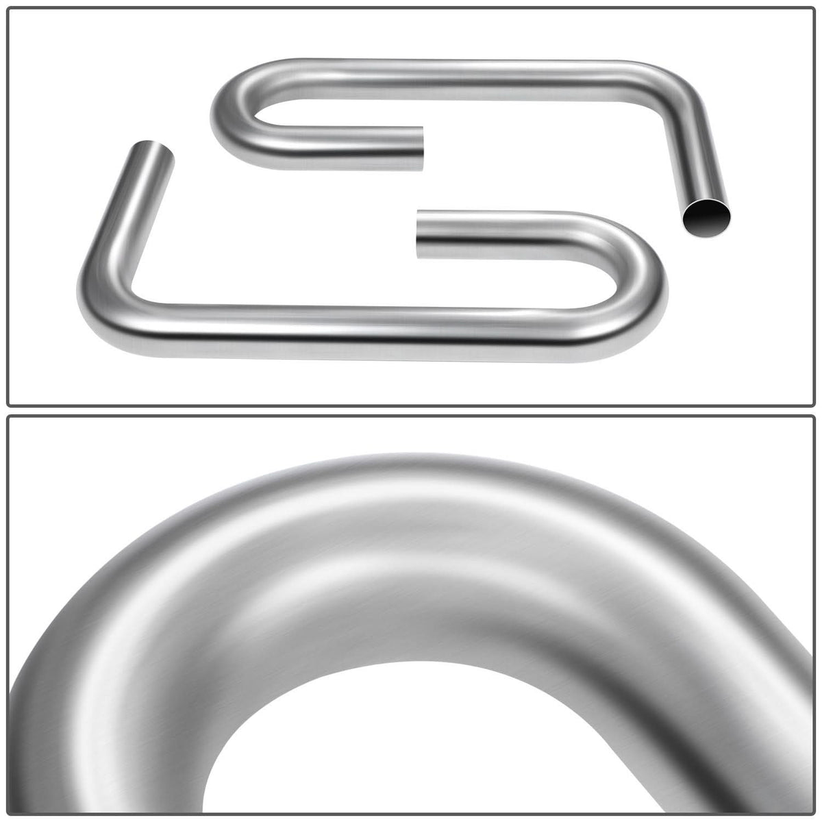 2" to 2.15" Flared 90 Degree L-Bend Exhaust Pipe Tubing Mild Steel