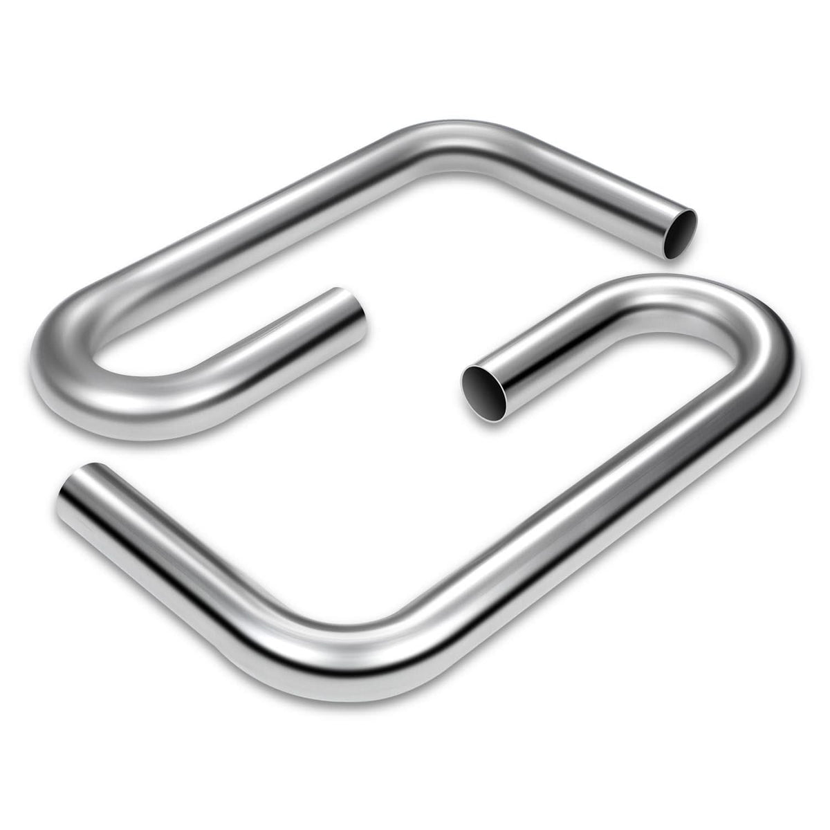 2" to 2.15" Flared 90 Degree L-Bend Exhaust Pipe Tubing Mild Steel