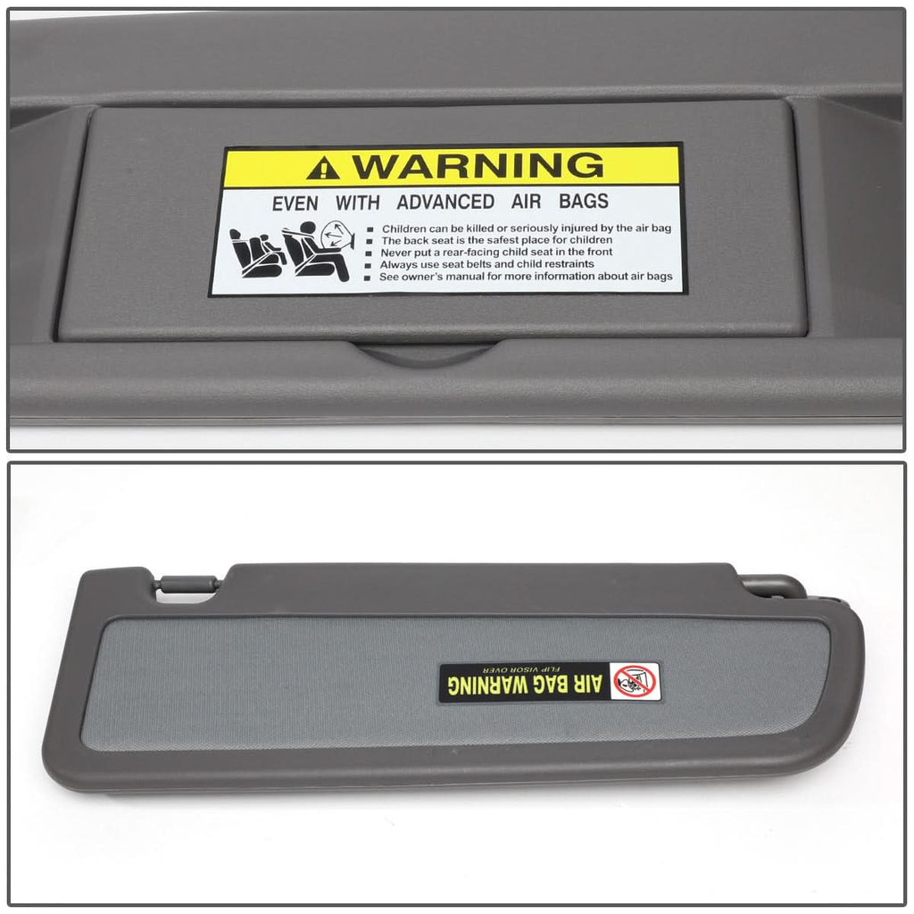 2006-2011 Honda Civic Sun Visor - Driver Side Dark Gray
