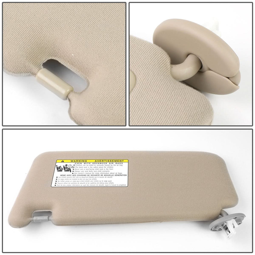 2009-2016 Toyota Venza Sun Visor - Passenger Side Beige
