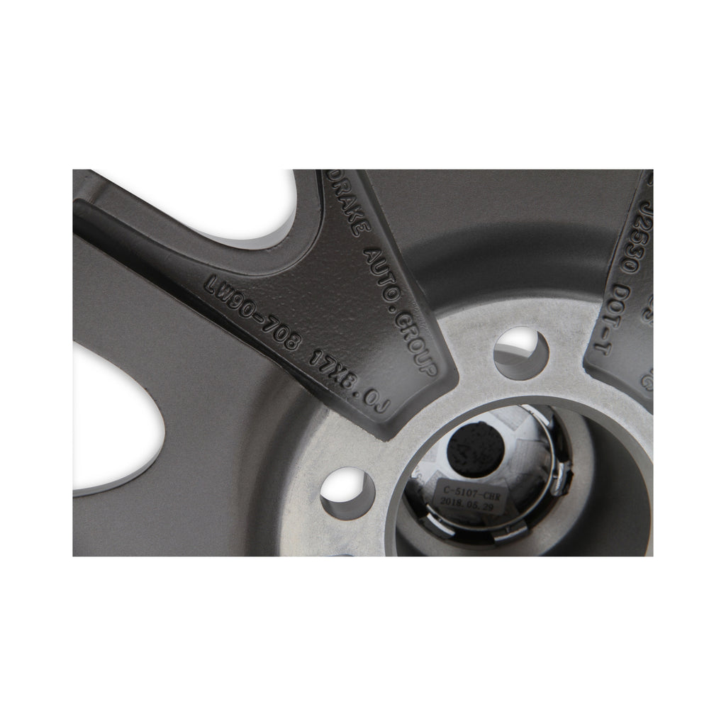 17 x 8 | 5x4.5" / 5x114.3 | 4.75" BS | 6.95 MM Offset; Verify all wheel fitment specs to your specific application before ordering.