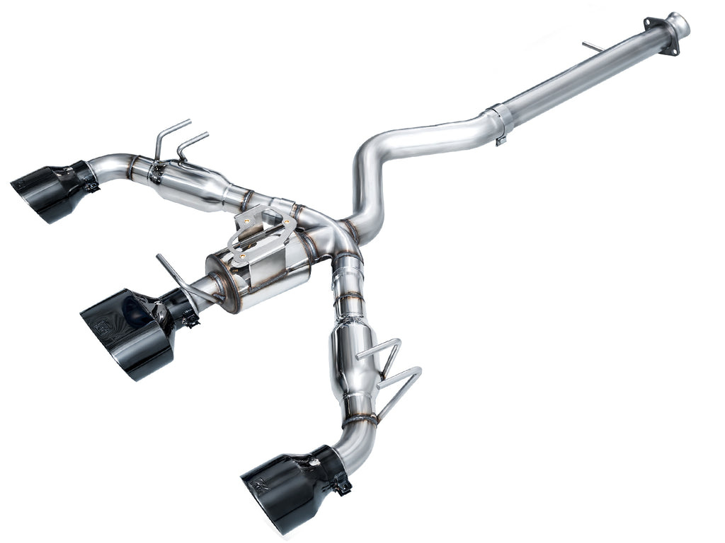 AWE Track Edition Exhaust for GR Corolla - Diamond Black Tips