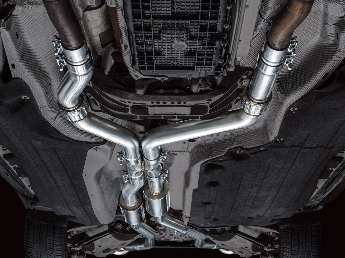 AWE Touring Edition Exhaust for Ford Explorer ST - Diamond Black Tips