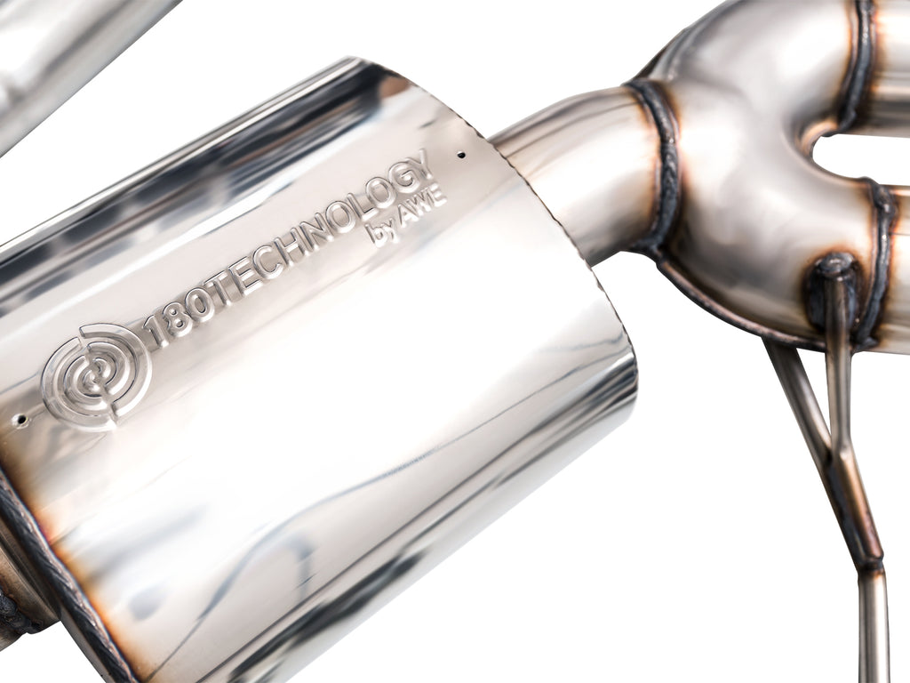 AWE Touring Edition Catback Exhaust for '22+ Porsche Macan 2.9TT - Chrome Silver Tips