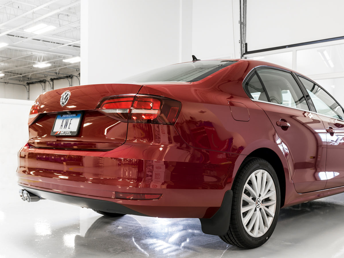 AWE Touring Edition Exhaust for MK6 Jetta 1.4T - Chrome Silver Tips