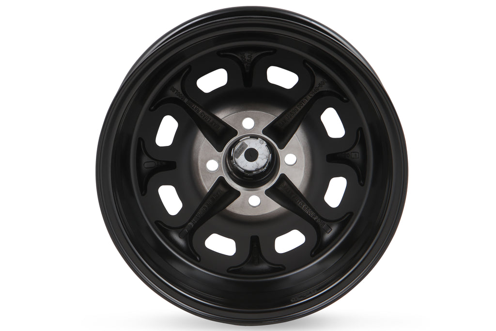 15 x 6 | 4x4.25" / 4x108 | 3.75" BS | 5 MM Offset; Verify all wheel fitment specs to your specific application before ordering.