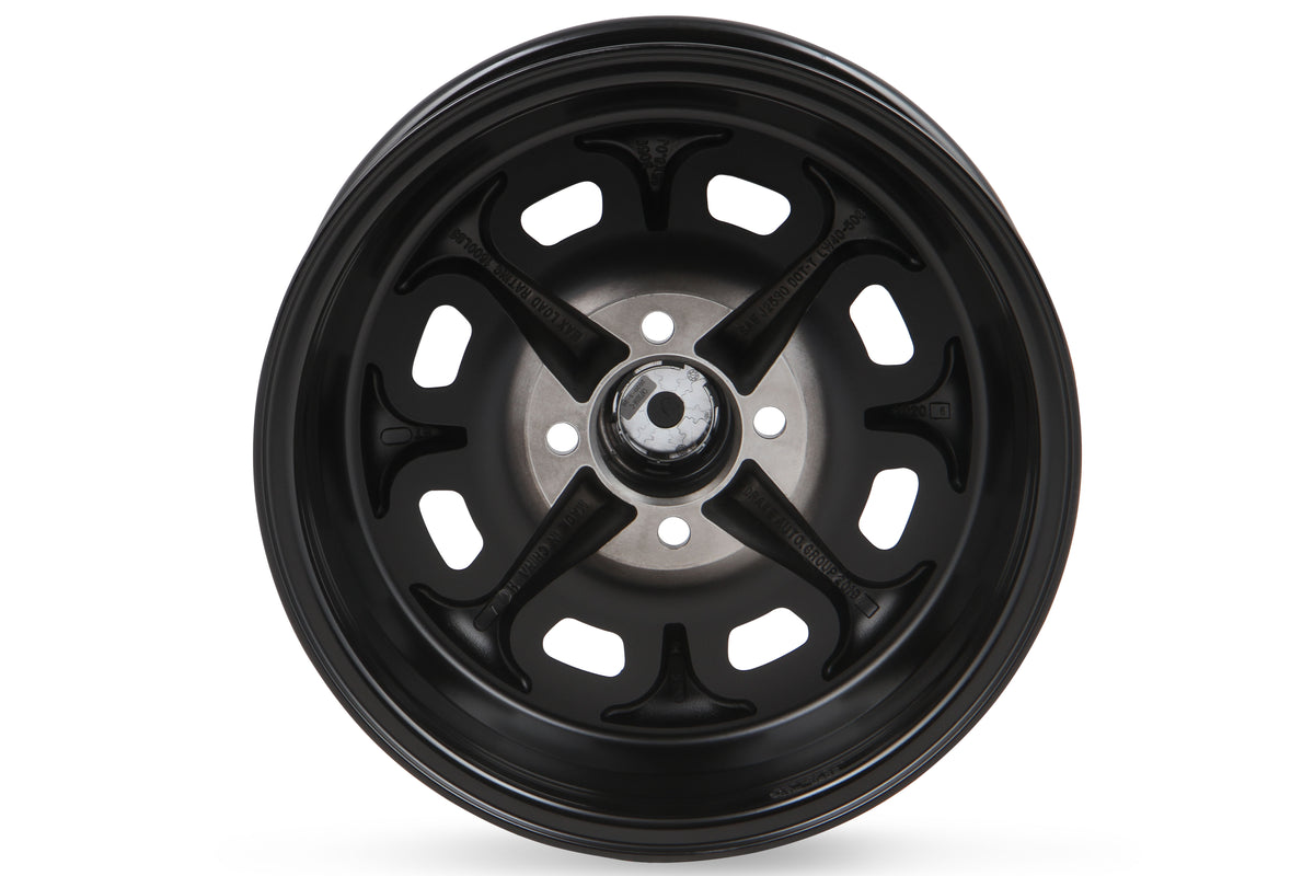 15 x 6 | 4x4.25" / 4x108 | 3.75" BS | 5 MM Offset; Verify all wheel fitment specs to your specific application before ordering.