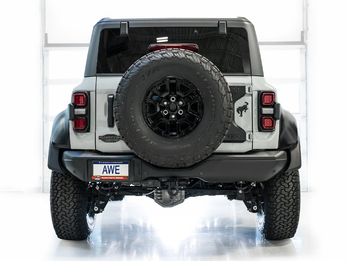 AWE SwitchPath Exhaust for Ford Bronco Raptor - Dual BashGuards