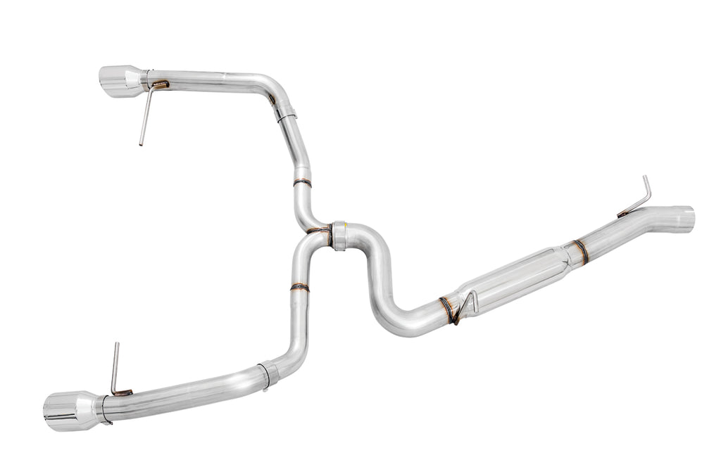 AWE Track Edition Exhaust for VW Golf Alltrack / Sportwagen 4Motion - Chrome Silver Tips