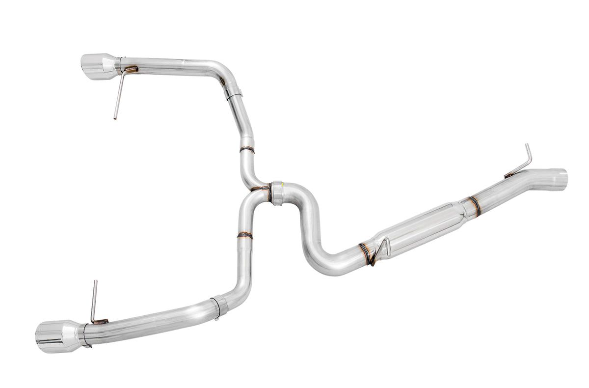 AWE Track Edition Exhaust for VW Golf Alltrack / Sportwagen 4Motion - Chrome Silver Tips