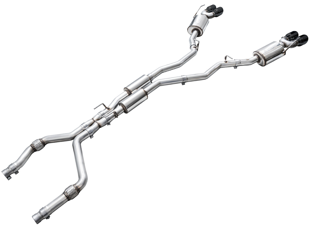 AWE Touring Edition Exhaust for Ford Explorer ST - Diamond Black Tips
